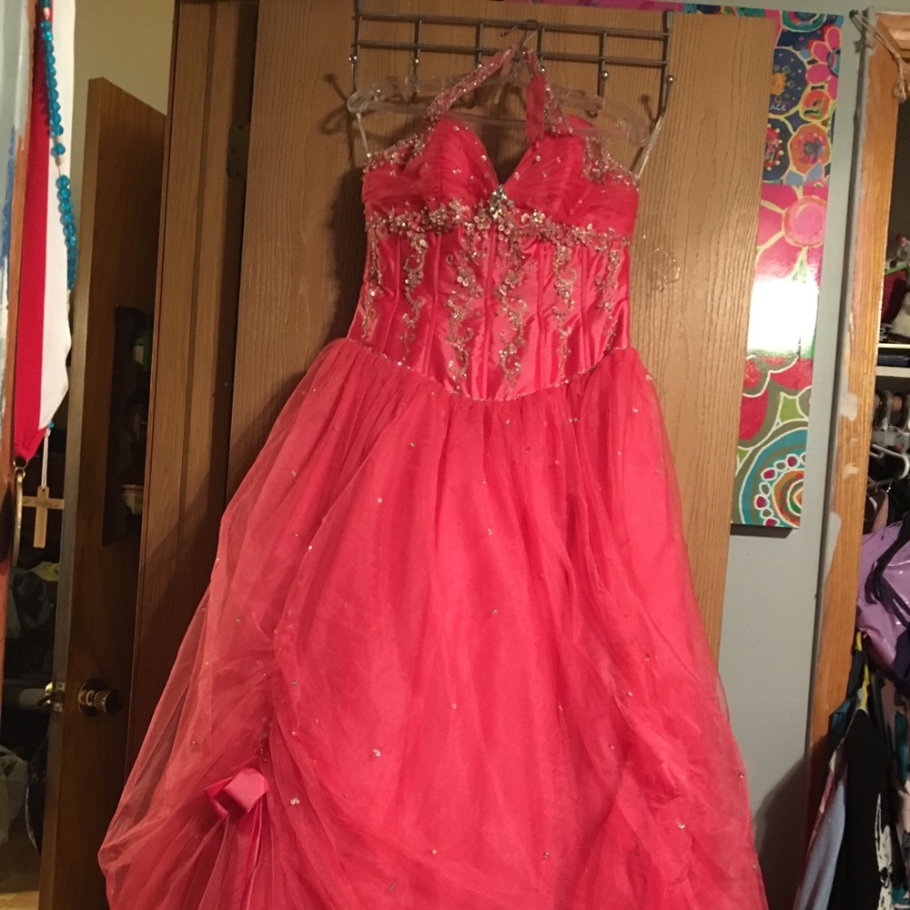 Used posh precious pink dress